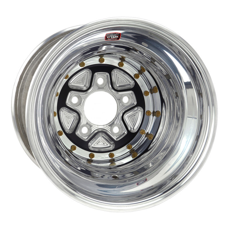 Weld Alumastar Pro 16x16 / 5x5.5 BP / 5in. BS Black Wheel - Knurled Beadlock - DTX Performance