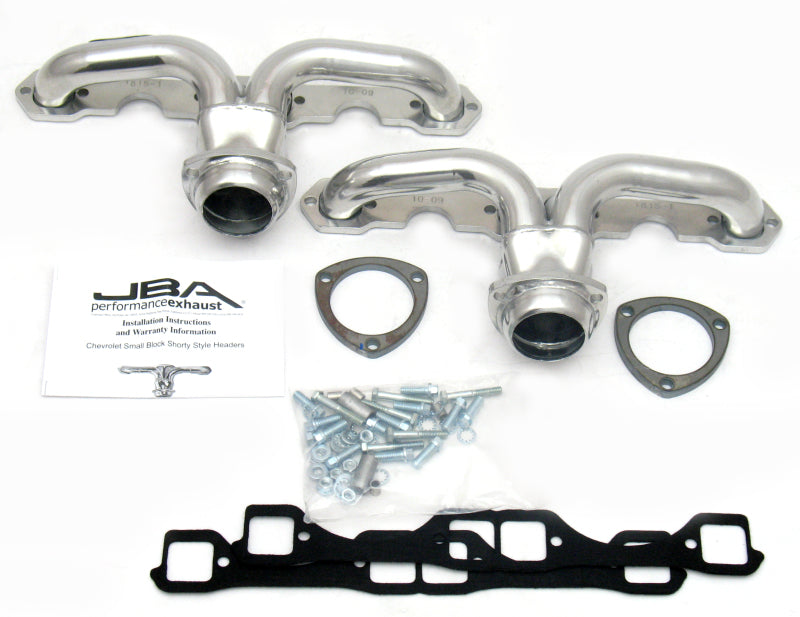 JBA 57-74 Chevrolet Corvette 265-400 SBC 1-5/8in Primary Silver Ctd Tight Tuck Header - DTX Performance