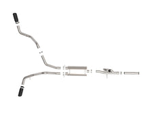 Load image into Gallery viewer, aFe Gemini XV 3in 304 SS Cat-Back Exhaust 09-18 GM Trucks V6-4.3/V8-4.8/5.3L w/ Black Tips - DTX Performance