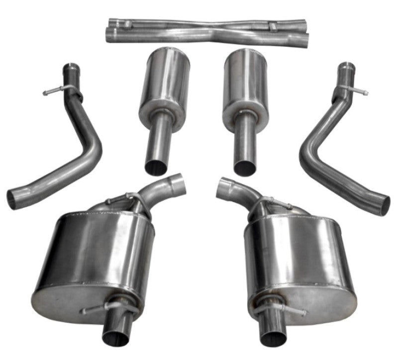 Corsa 15-20 Dodge Charger/300 Sedan 3.6L 2.5in Cat-Back Dual Rear Exit (re-uses stock exhaust bezel) - DTX Performance