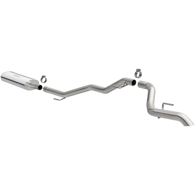 MagnaFlow 2020 Jeep Gladiator 2.5in Rock Crawler Series Single Rear Exit SS Cat-Back Exhaust w/o Tip - DTX Performance