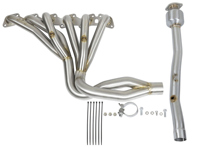 aFe Power Twisted Steel Long Tube Header & Connection Pipes (Street Series) 01-16 Nissan Patrol - DTX Performance