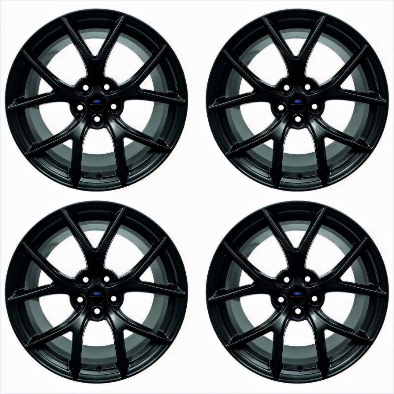 Ford Racing 15-20 Mustang19x9.5in & 19x10in Wheel Kit w/TPMS - Matte Black - DTX Performance