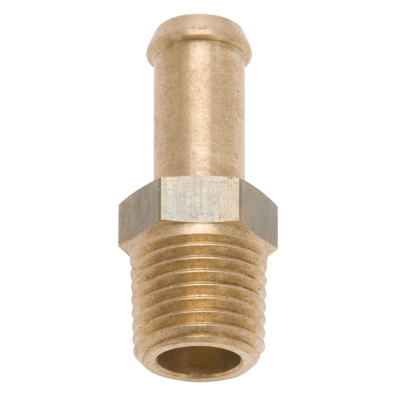 Edelbrock Fitting 1/4-18 NPT X 3/8In Single Barb Brass - DTX Performance