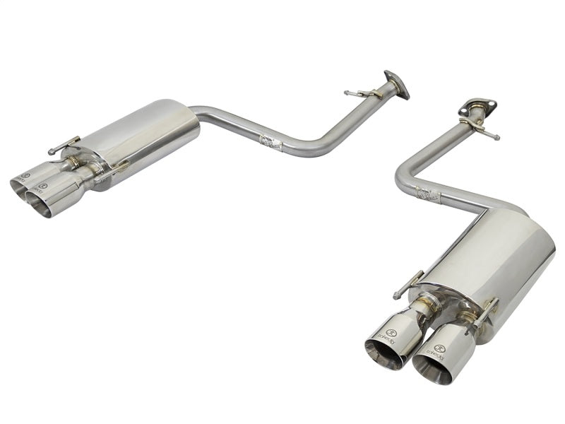 aFe Takeda 16-17 Lexus RC 200T 2.0L (t) 2in. SS Axle-Back Exhaust System w/Polished Tips - DTX Performance