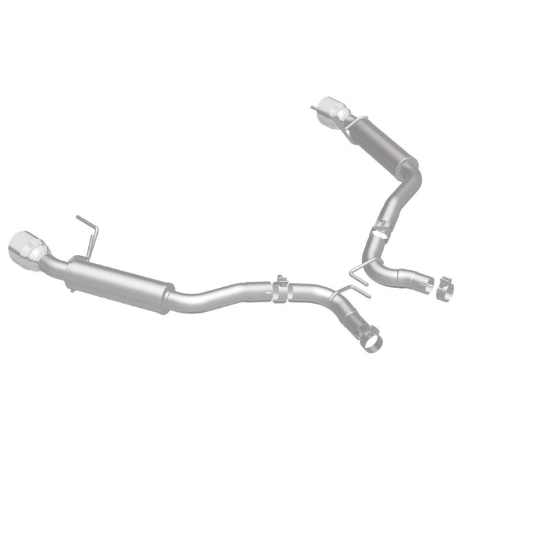 MagnaFlow Axle Back, SS, 2.5in, Competition, Dual Split Polish 4.5in Tip 2015 Ford Mustang Ecoboost - DTX Performance