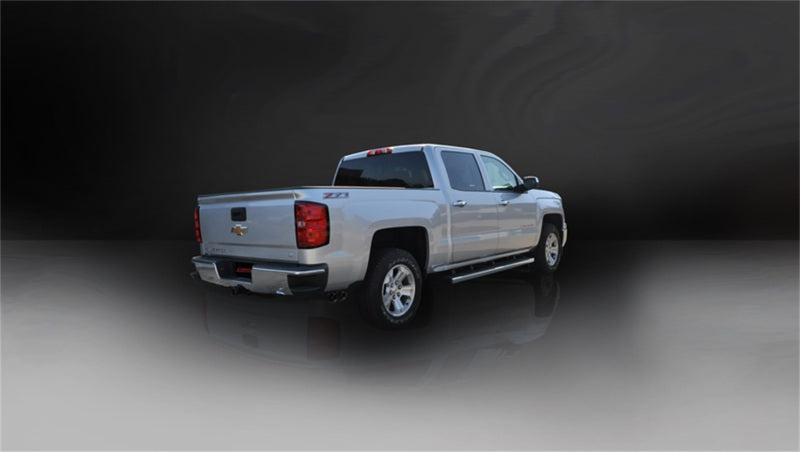 Corsa 14 GMC Sierra/Chevy Silv 1500 Crew Cab/Short Bed 5.3L V8 Black Sport Single Side CB Exhaust - DTX Performance