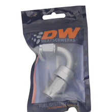 Load image into Gallery viewer, DeatschWerks 8AN Female Swivel 120-Degree Hose End CPE - Anodized Titanium - DTX Performance