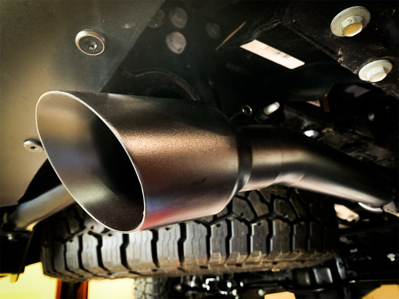 MBRP 2020 Jeep Gladiator 3.6L 2.5in Dual Rear Exit Cat Back Exhaust Black Coated - DTX Performance