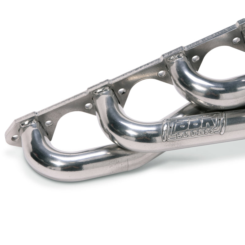 BBK 79-93 Mustang 5.0 Shorty Unequal Length Exhaust Headers - 1-5/8 Silver Ceramic - DTX Performance