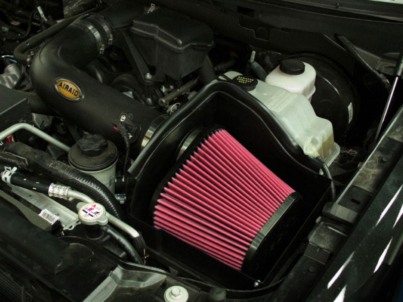 Airaid 2010 Ford F-150 Raptor 5.4L CAD Intake System w/ Tube (Oiled / Red Media) - DTX Performance