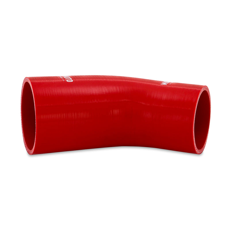 Mishimoto Silicone Reducer Coupler 45 Degree 2in to 2.25in - Red - DTX Performance