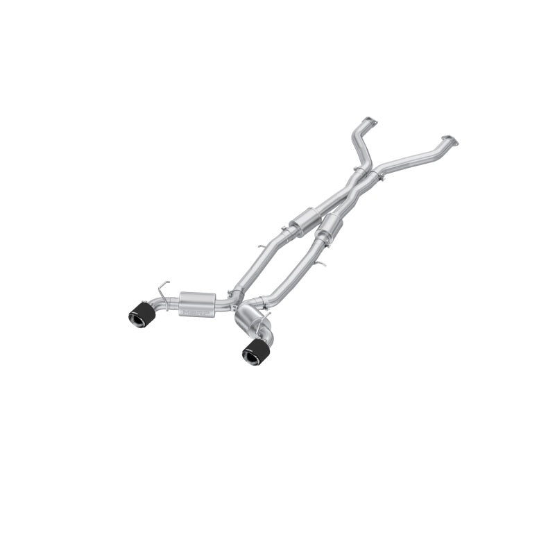 MBRP 23-24 Nissan Z 3.0L Armor Pro T304 Stainless Steel 3in Cat-Back Dual Rear Exit w/ 5in OD CF Tip - DTX Performance