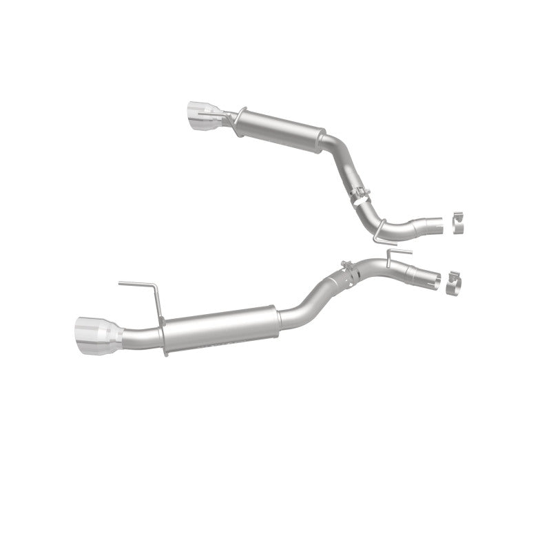 MagnaFlow Axle Back, SS, 2.5in, Competition, Dual Split Polish 4.5in Tip 2015 Ford Mustang Ecoboost - DTX Performance