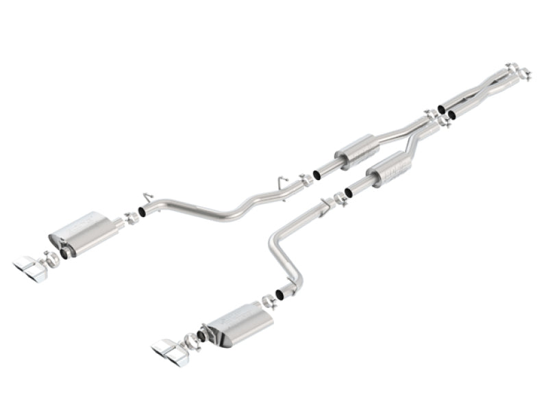 Borla 09-14 Dodge Challenger R/T 5.7L RWD 2Dr. 2.5in. ATAK CB Exhaust - Dual Split Rear Exit - DTX Performance