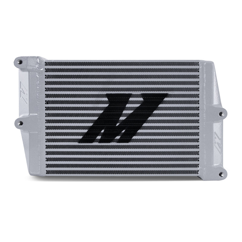 Mishimoto Heavy-Duty Oil Cooler - 10in. Opposite-Side Outlets - Silver - DTX Performance