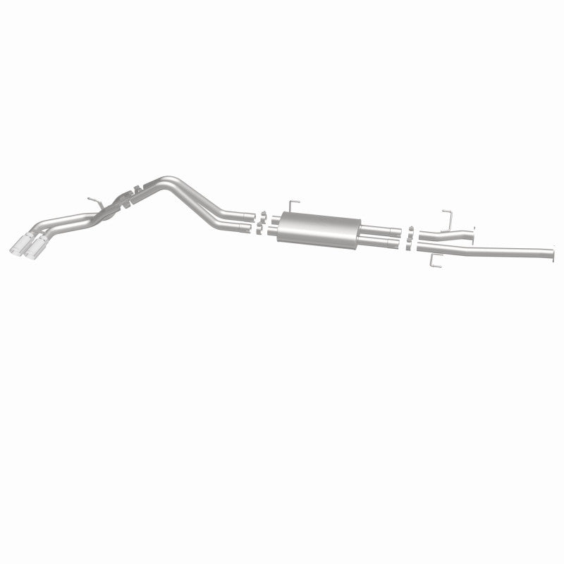 MagnaFlow 14 Toyota Tundra V8 4.6L/5.7L Stainless C/b Exhaust Dual same side pass. rear tire - DTX Performance