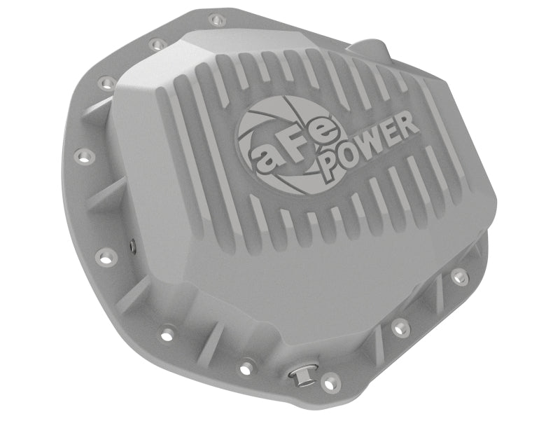 aFe Street Series Rear Differential Cover Raw w/ Machined Fins 01-18 GM Diesel Trucks V8-6.6L (td) - DTX Performance