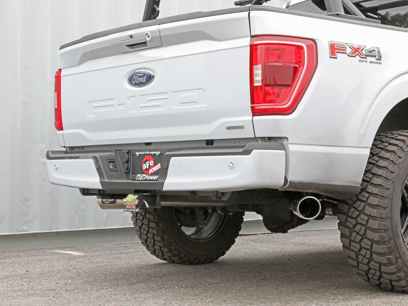 aFe Gemini XV 3in 304 SS Cat-Back Exhaust 2021 Ford F-150 V6 2.7L/3.5L (tt)/V8 5.0L w/ Polished Tips - DTX Performance