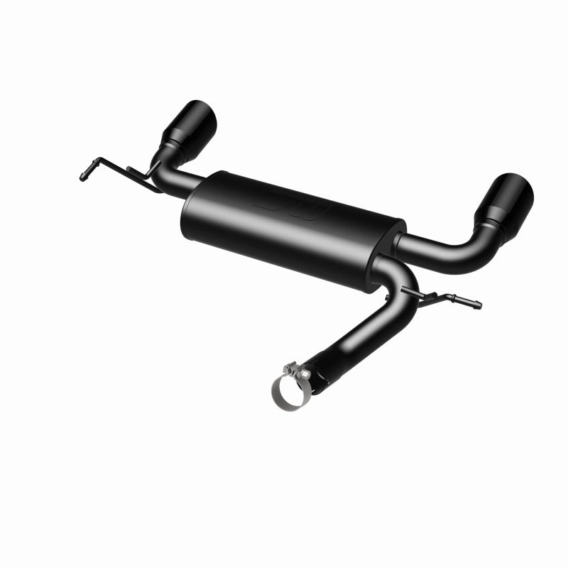 MagnaFlow 07-17 Jeep Wrangler JK 3.8/3.6L Dual Split Rear Exit Black Axle-Back Exhaust - DTX Performance