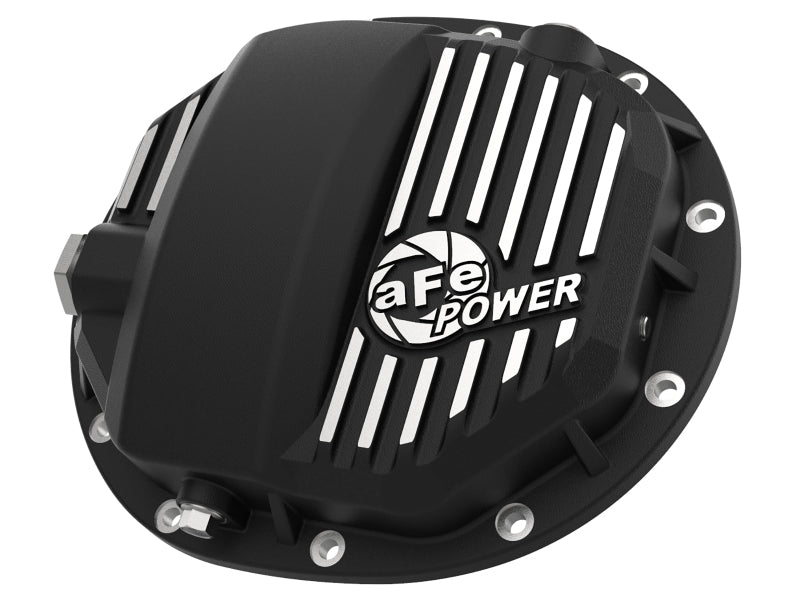 aFe Power Pro Series AAM 9.5/9.76 Rear Diff Cover Black w/Mach Fins 14-19 GM Silverado/Sierra 1500 - DTX Performance