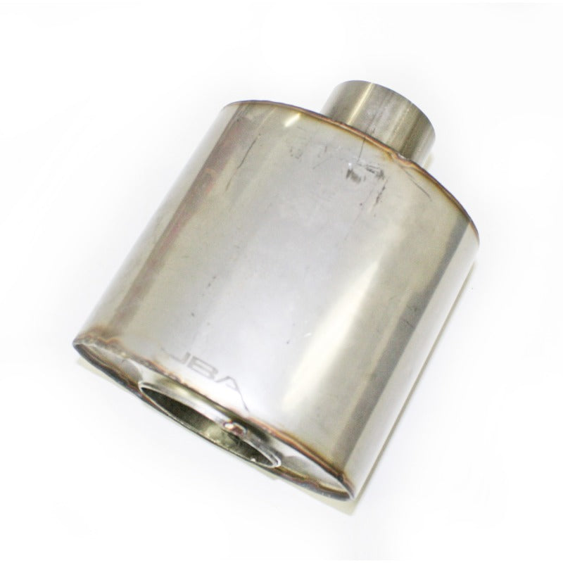 JBA Universal Straight-Through 304SS Muffler 6x6x4 2.5in Inlet Diameter Center/Center - DTX Performance