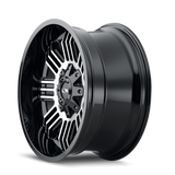 ION Type 144 17x9 / 8x170 BP / -12mm Offset / 125.2mm Hub Black/Machined Wheel