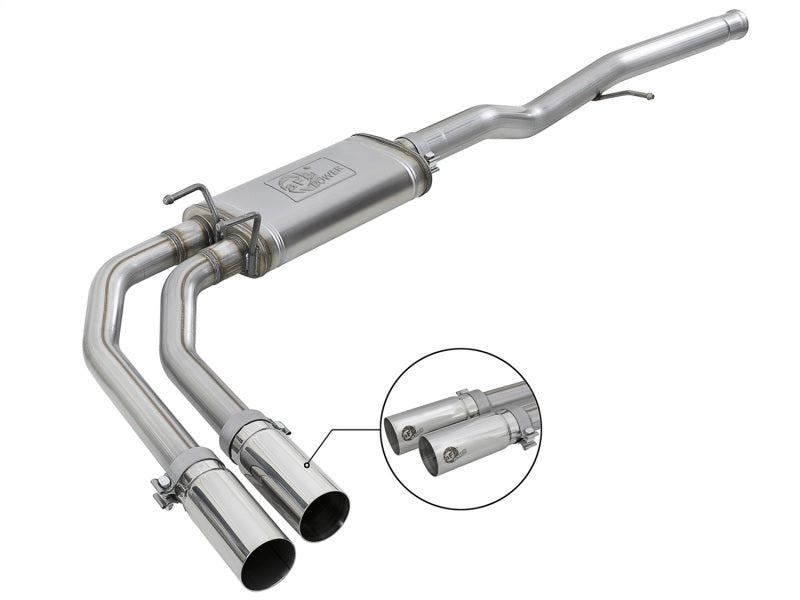 aFe Rebel Series 3in-2.5in 409 SS Cat-Back Exhaust 09-18 GM Silverado/Sierra 1500 V6-4.3L / V8-4.6L - DTX Performance