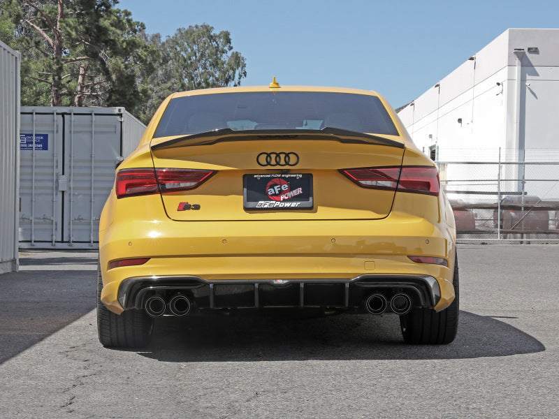 aFe MACHForce XP 3in-2.5in 304SS Exhaust Cat-Back 15-20 Audi S3 L4-2.0L (t) - Carbon Tips - DTX Performance