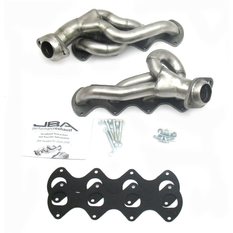 JBA 05-10 Ford F-250/F-350 5.4L 3V 1-5/8in Primary Raw 409SS Cat4Ward Header - DTX Performance