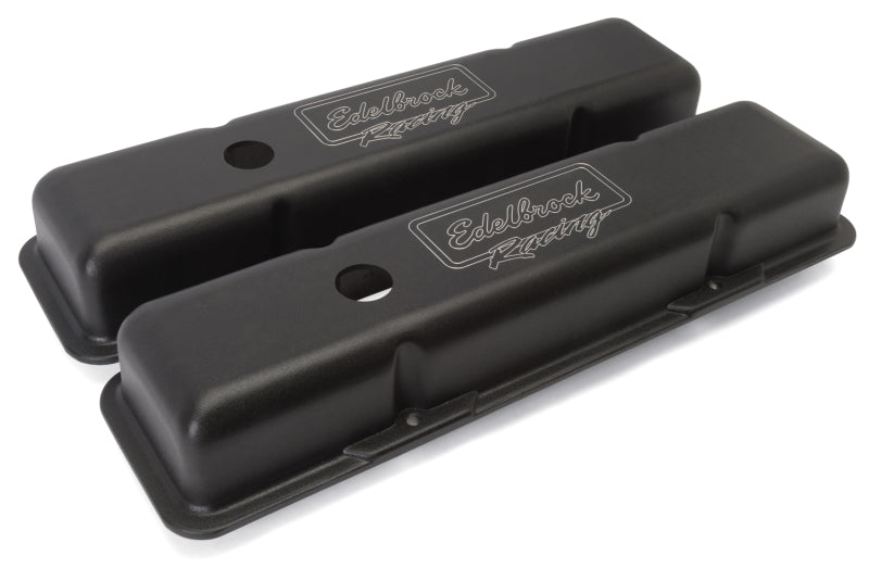 Edelbrock Valve Cover Victor Series Chevrolet 1959-1986 262-400 CI V8 Low Black - DTX Performance