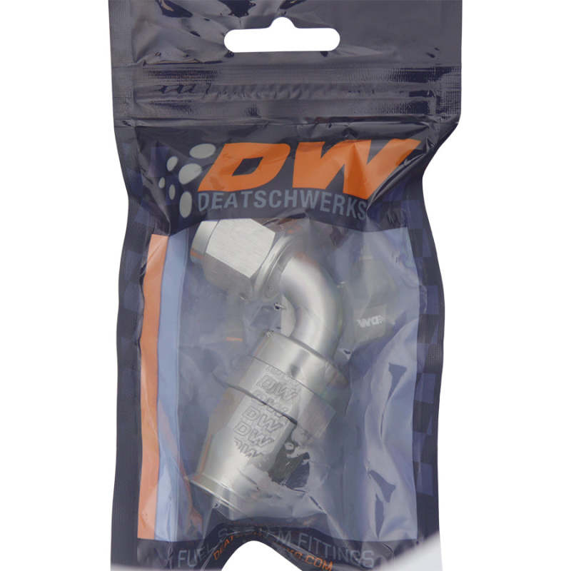 DeatschWerks 8AN Female Swivel 90-Degree Hose End PTFE (Incl. 1 Olive Insert) - DTX Performance