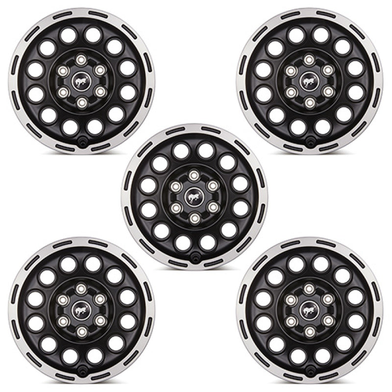 Ford Racing 21-23 Bronco 17x8.0 Wheel Kit - Machined Face - DTX Performance