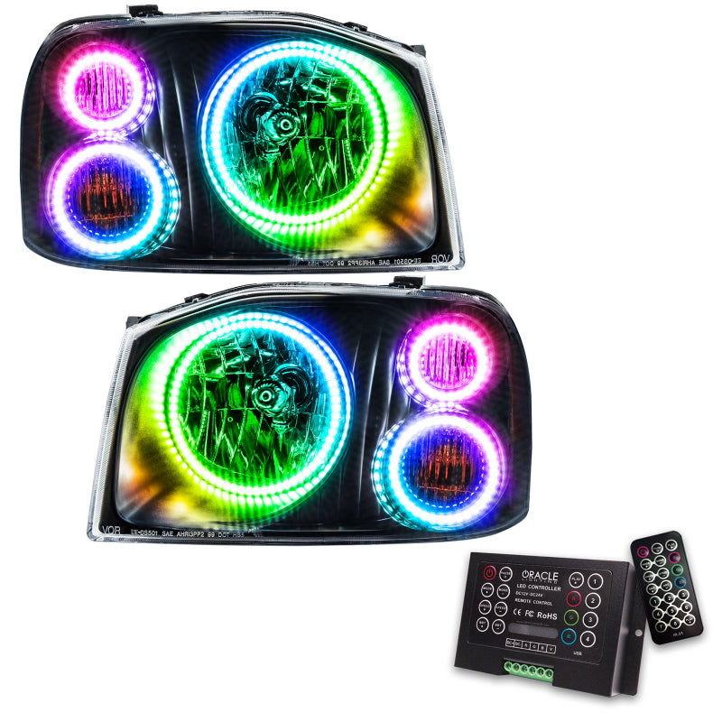 Oracle 01-04 Nissan Frontier SMD HL - Triple Halo - ColorSHIFT w/ 2.0 Controller - DTX Performance