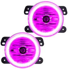 Load image into Gallery viewer, Oracle Lighting 07-09 Jeep Wrangler JK Pre-Assembled LED Halo Fog Lights -Pink - DTX Performance