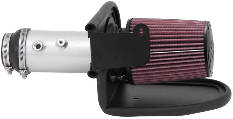 K&N 13-14 Honda Accord 3.5L V6 69 Series Typhoon Air Intake System - Silver Cold Air Intake Kit - DTX Performance