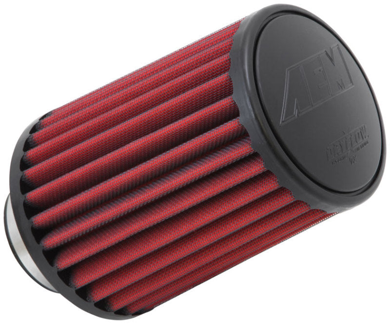 AEM Dryflow Air Filter - Round Tapered - 2.75in Flange ID x 5.5in Base OD x 4.75in Top OD x 7.5in H - DTX Performance