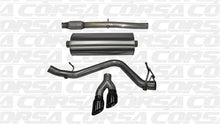 Load image into Gallery viewer, Corsa 14 GMC Sierra/Chevy Silv 1500 Crew Cab/Std. Bed 5.3L V8 Black Sport Single Side CB Exhaust - DTX Performance