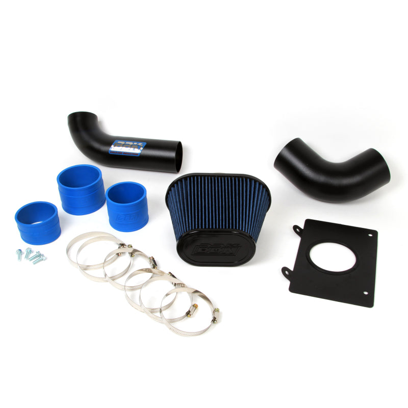 BBK 86-93 Mustang 5.0 Cold Air Intake Kit - Fenderwell Style - Blackout Finish - DTX Performance