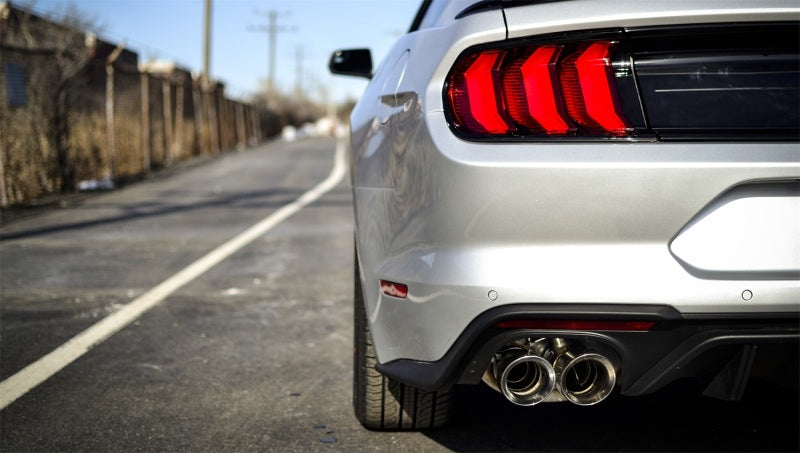 Corsa 2018-2023 Ford Mustang GT Fastback 5.0L 3in Sport Axle-Back Exhaust w/ 4in Polished Tips - DTX Performance