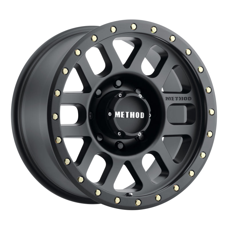 Method MR309 Grid 18x9 0mm Offset 8x180 130.81mm CB Matte Black Wheel - DTX Performance