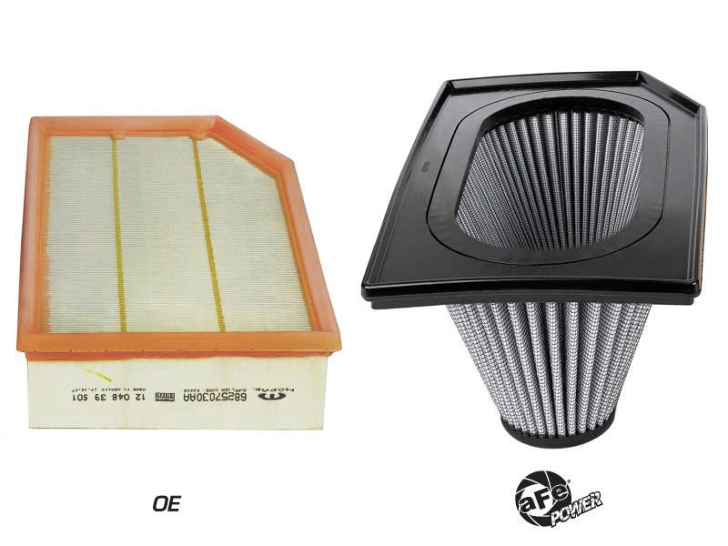 aFe Magnum FLOW PRO DRY S Inverted Air Filter 18-19 Jeep Wrangler (JL) I4-2.0L(t) - DTX Performance