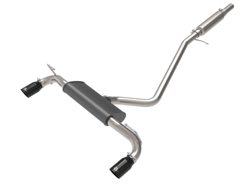 aFe Ford Bronco Sport 21-22 L3-1.5L (t)/L4-2.0L (t) Vulcan Cat-Back Exhaust System- Black Tips - DTX Performance