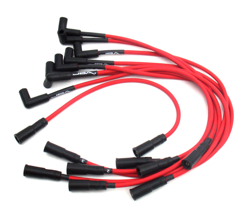 JBA 96-99 GM 5.0L/5.7L Truck Ignition Wires - Red - DTX Performance