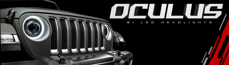 Oracle Oculus Bi-LED Projector Headlights for Jeep JL/Gladiator JT - Graphite Metallic - 5500K - DTX Performance