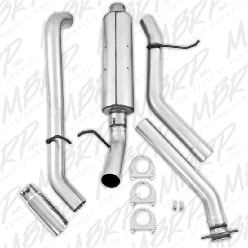 MBRP 2003-2007 Chev/GMC 1500 Classic 4.8/5.3L EC/CC-SB Cat Back Single Side - DTX Performance