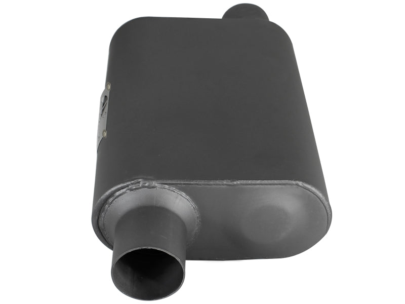 aFe Scorpion Replacement Alum Steel Muffler 2-1/2in In/Out Baffled Offset/Offset 13inL x10inW x4inH - DTX Performance