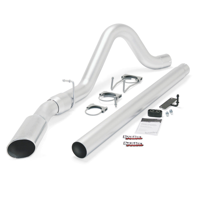 Banks Power 08-10 Ford 6.4L ECSB/CCSB (SWB) Monster Exhaust System - SS Single Exhaust w/ Chrome Tip - DTX Performance