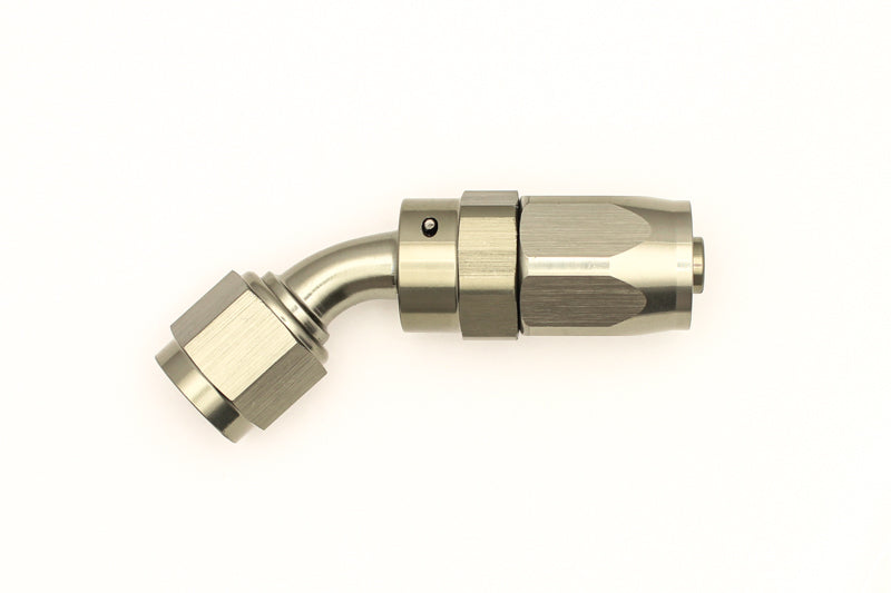 DeatschWerks 6AN Female Swivel 45-Degree Hose End CPE - DTX Performance