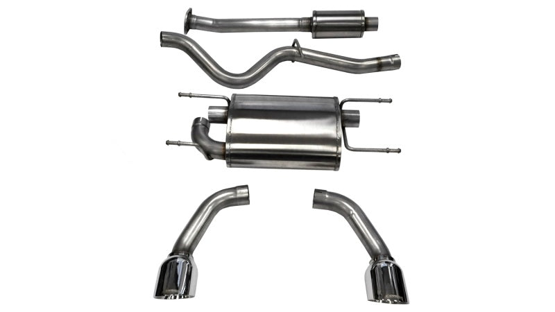 Corsa 12-14 Scion FRS / Subaru BRZ Polished Sport Cat-Back Exhaust - DTX Performance